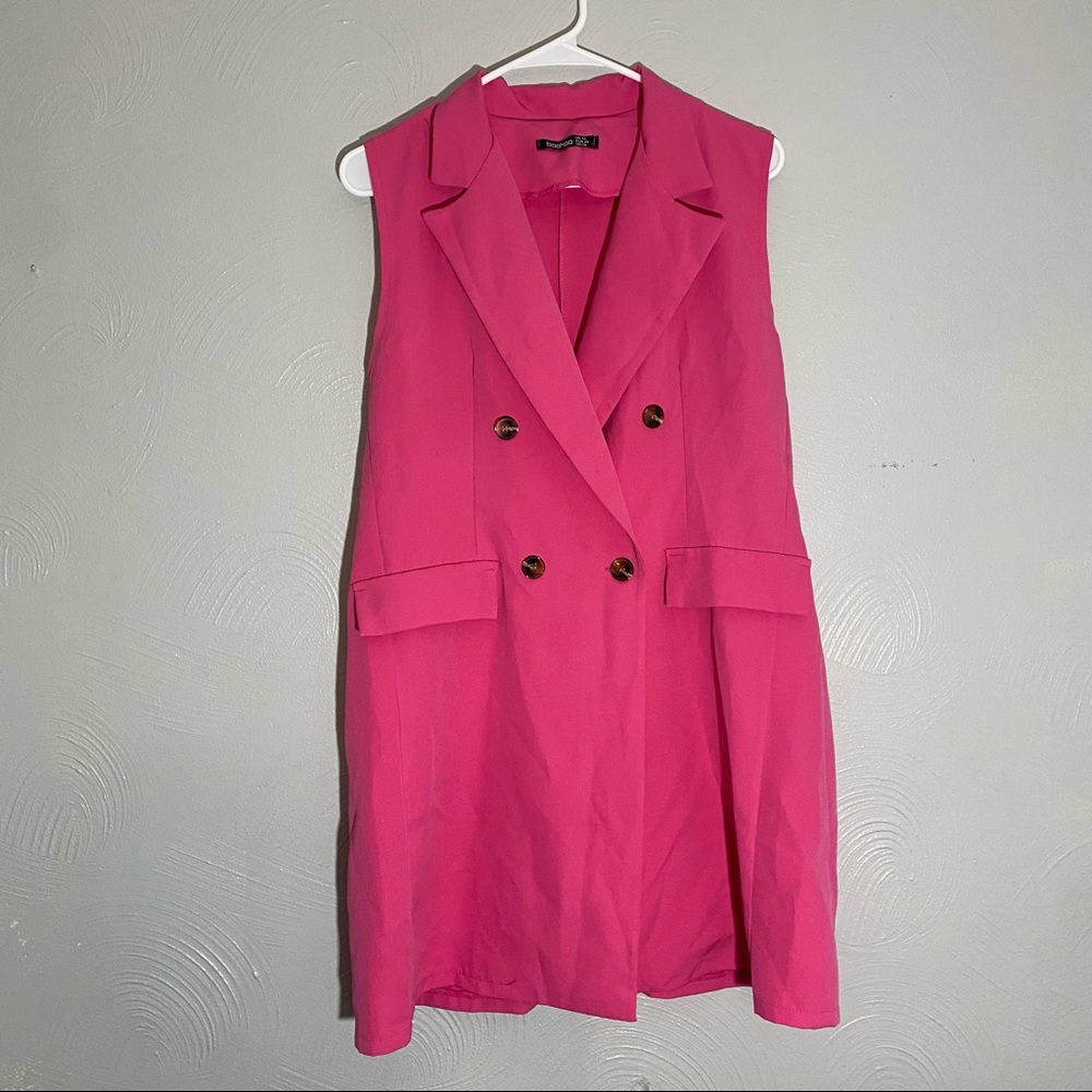 Boohoo | Pink Blazer Dress